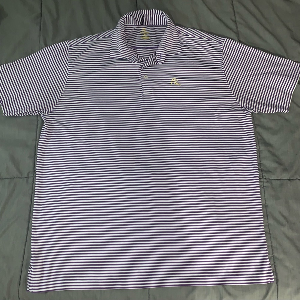 Rhoback Purple Striped XL Polo
